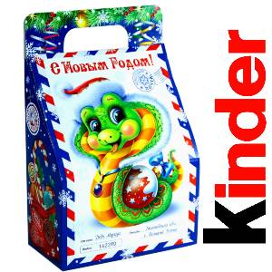 Детский подарок на Новый Год в жестяной упаковке весом 335 грамм по цене 1312 руб в Киселевске