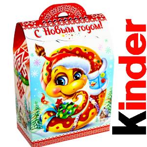 Детский подарок на Новый Год в жестяной упаковке весом 430 грамм по цене 1657 руб в Киселевске