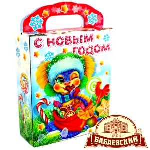 Детский подарок на Новый Год в мешочке весом 800 грамм по цене 1261 руб в Киселевске